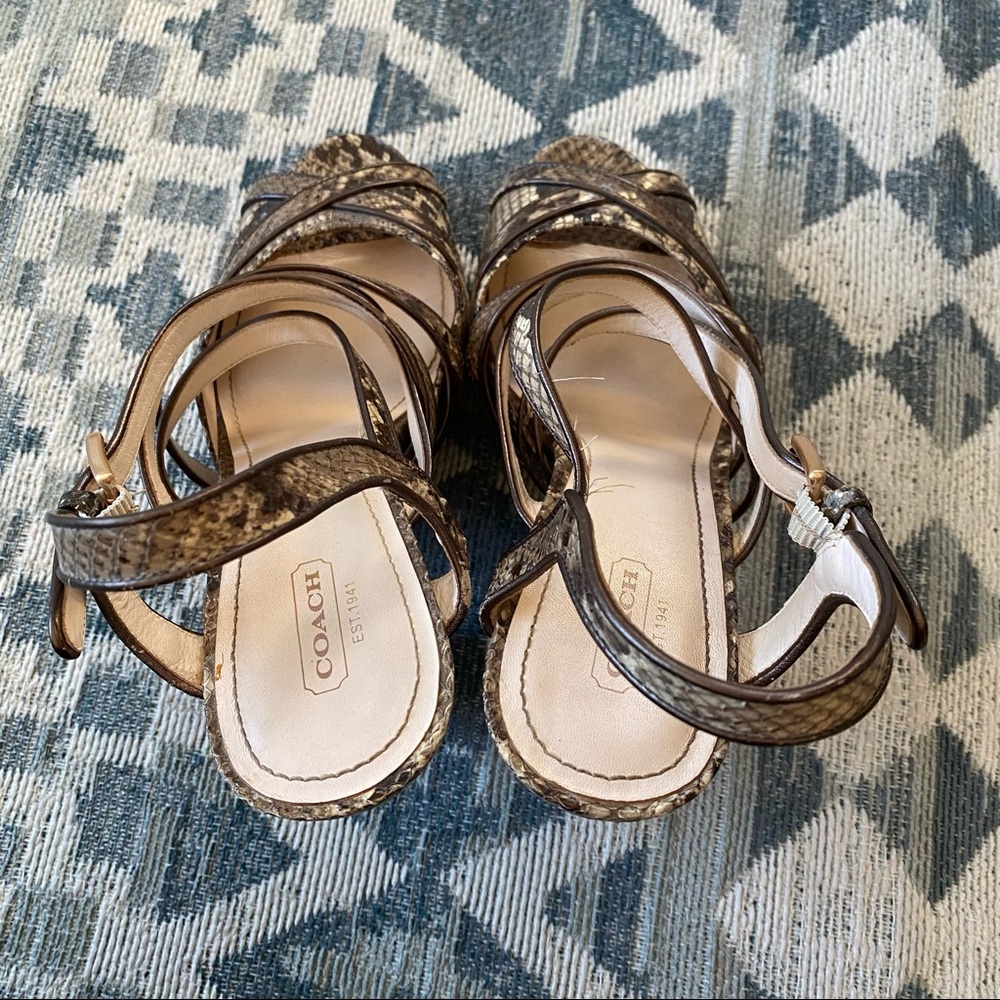 Coach Python Embossed Heels - Picture 6 of 6